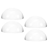 DIYEAH 4Pcs Clear Glass Hemisphere Paperweights 1.57 Inch Dome Weights for Sewing Fabric Cutting Pattern Making and Chinese Calligraphy