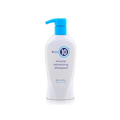 Shampoo für feines Haar Damen, It's a 10 Miracle Volumizing Shampoo - Volumen Shampoo mit Klärungseffekt - sulfatarm, mild & feuchtigkeitsspendend - mit UV-Schutz & natürlichen Extrakten (295 ml)