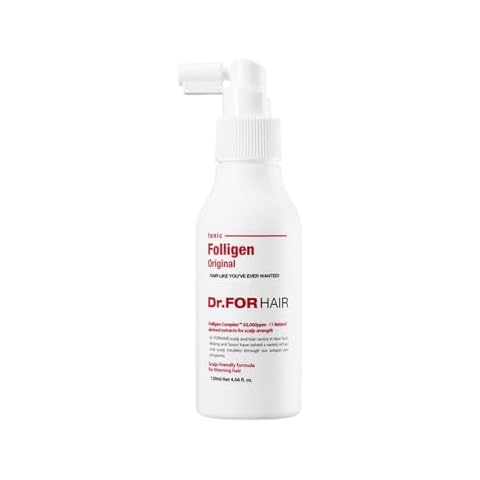 Dr.FORHAIR Folligen Original Tonic 4.06 fl oz 120 ml For Thinning Hair Care Spray Treatment Support Hair Growth Strength Thickening Root Enhancer Cover