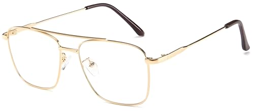 Roshfort Eyewear Zero Power Blue Cut & Antiglare Computer Square ...