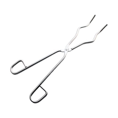 Image of Labart Stainless Steel Crucible Tongs for Laboratory Professional Foundry, Beaker Laboratory Holder Tongs Stainless Steel Crucible Tong 8 inch