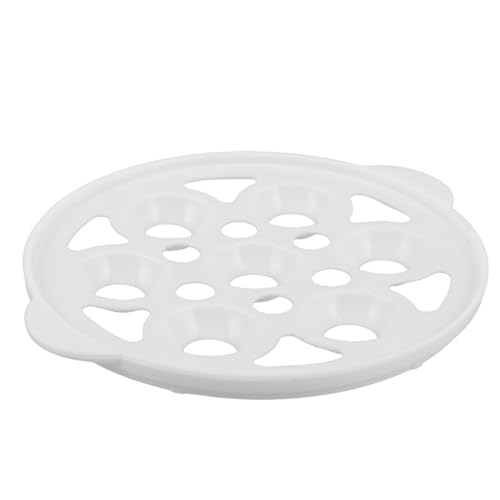 MAGICLULU Rejilla para Huevos al Vapor de Plástico 15 Cm, Soporte Multifunción Múltiples Orificios para Cocción Uniforme, Bandeja Porta Huevos para Cocina Diaria y Vapor en Ollas