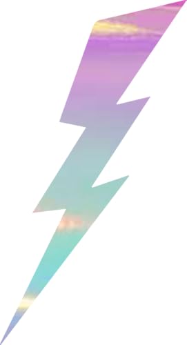 Image of Lighting 1 (Holographic Opal Purple) (Set of 2) Premium Waterproof Vinyl Decal Stickers for Laptop Phone Accessory Helmet Car Window Bumper Mug Tuber Cup Door Wall Decoration