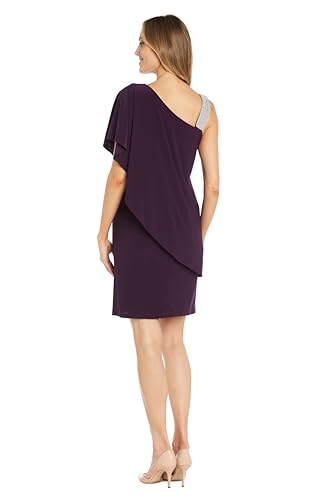 Image of R&M Richards Women's Asymmetrical Elegance Cocktail Dress