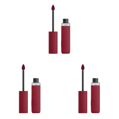 Image of L'Oreal Paris Infallible Matte Resistance Liquid Lipstick, 500 Wine Not (Pack of 3)
