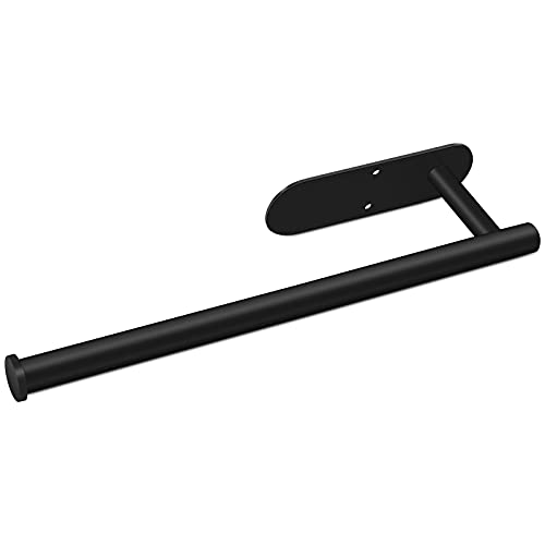 Zuzcher Porte Rouleau de Cuisine sans Perçage en Acier Inoxydable Porte Essuie Tout de Cuisine Noir Cover