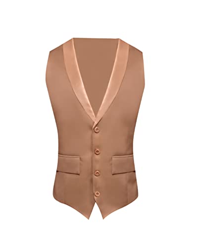 Image of Men Slim Fit Single Breasted Tuxedo Waistcoat