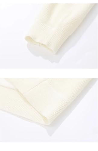 Men Thicken Daily Casual Knit Sweater Solid Crew Neck Long Sleeve Loose Pullover4