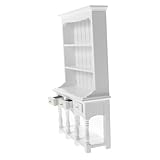 Petite vitrine pour maison de poupée - taille mini, poids léger, prend peu de place, le modèle de mini armoire en bois peut sûrement apporter du plaisir à vos enfants, mini vitrine en bois