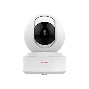 (Refurbished) CP Plus 3 MP Home Wi-Fi PT Full HD Camera | 360 View | Two Way Talk | Cloud Monitor | Motion Detect | Night Vision | SD Card Support | Supports Alexa & Ok Google | 15 Mtr, White- CP-E31A