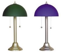 Art Specialty Madison Incandescent Desk/Table Lamp, Green Glass Shade, 18-3/4", Satin Brass