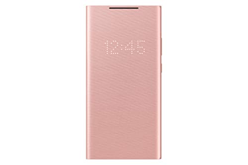 SAMSUNG Galaxy Note20 Ultra 5G Case, LED Flip Wallet Cover - Brown (US Version) (EF-NN985PAEGUS)