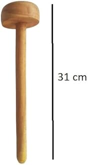 advancedestore Wooden Hand Masher/Dal/Lassi Ghotni (Pack of 2)