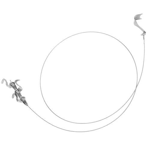 KOMBIUDA Sistema para Colgar Cuadros 2 Unidades con Cable de Acero Ajustable 15 3 Ganchos Regulables para Riel Kit Resistente para Colgar Cuadros y Espejos Interiores