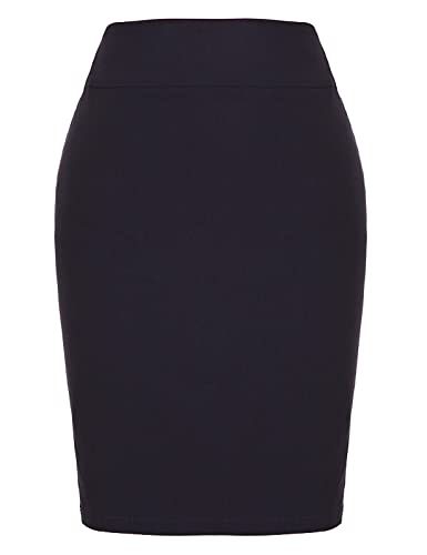 Kate Kasin Women's Knee Length Pencil Skirts High Waisted Slim Fit Business Casual Skirt - Image 3