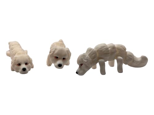 Flexible 3D Printed Baby Great Pyrenees – Lifelike Poseable Purebred Puppy Figurine