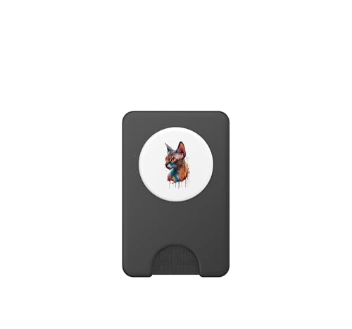 PopWallet PopSockets Sphynx pour MagSafe - Porte-carte amovible et support aquarelle