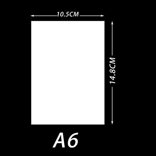 Generic 20x Capas Antiaderentes 5D Release Paper para Costura, A6 10,5cm x 14,8cm