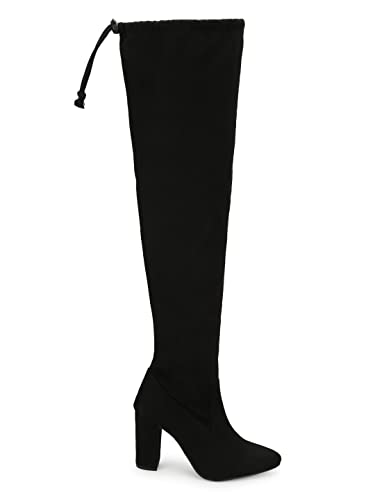 Image of TRUFFLE COLLECTION Women's ST-1179 Black Suede Boots