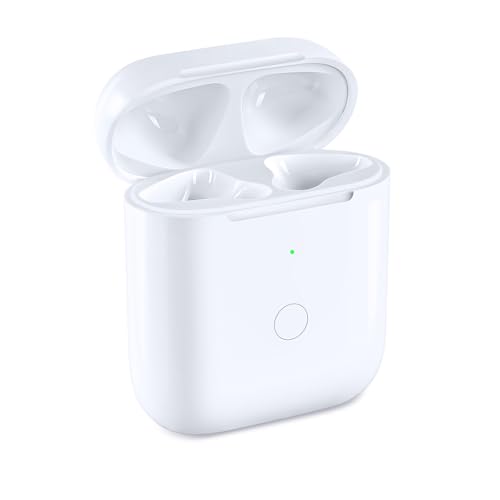 Image of Wireless Charging Case Replacement Compatible with AirPod 1st & 2nd Generation, Air Pod 1 2 Charger with Bluetooth Pairing Sync Button,No Earbuds