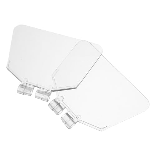 JOINPAYA Protector ocular para amoladora de banco en plástico resistente 2 piezas con escudo transparente, diseñado para uso en escritorio y ambiente industrial con instalación rápida
