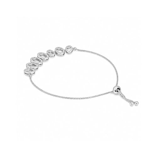 Image of Nilu's Collection Rose Gold & Silver Plated American Diamond Adjustable Bracelet For Women | Anti-Allergy | Anti-Tarnish| Office Wear