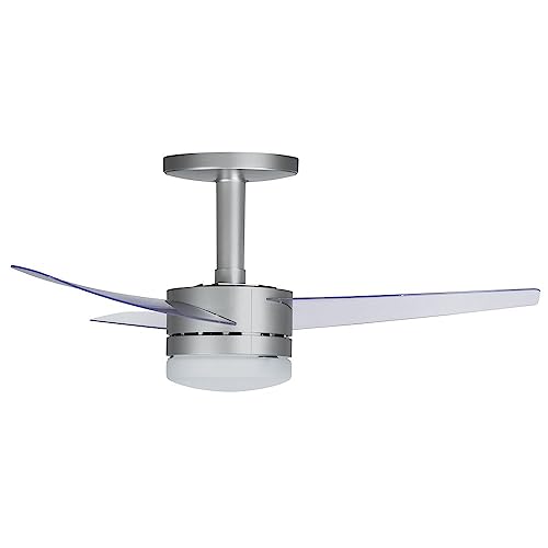 Ventilador de Teto Arno Ultimate Prata/Transparente 110V