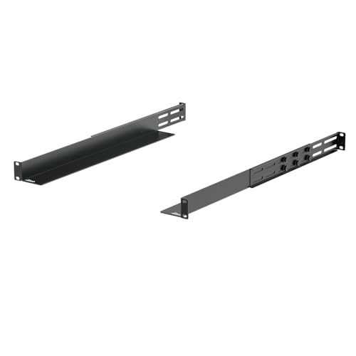 Tecmojo Riel universal para estante de 4 postes de montaje en rack de 1U - 33.5 pulgadas de profundidad ajustable para APC HP IBM DELL Compaq