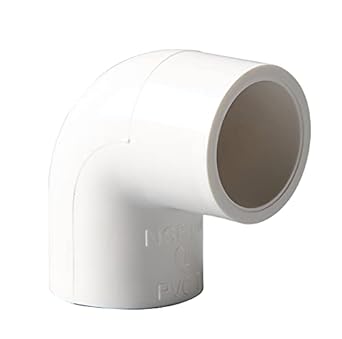 Rainbow Dream 1 Inch 90 Degree PVC Pipe Fittings Elbow Schedule 40 for Home or Industrial Use - 10 Pack, White (1 Inch)