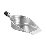 PEPLAYTAL Pala de Limpieza Portátil de Acero Inoxidable con Mango Ergonómico Recogedor Práctico para Escritorio Cocina y Hogar Pala de Basura Manual Resistente y Fácil de Usar