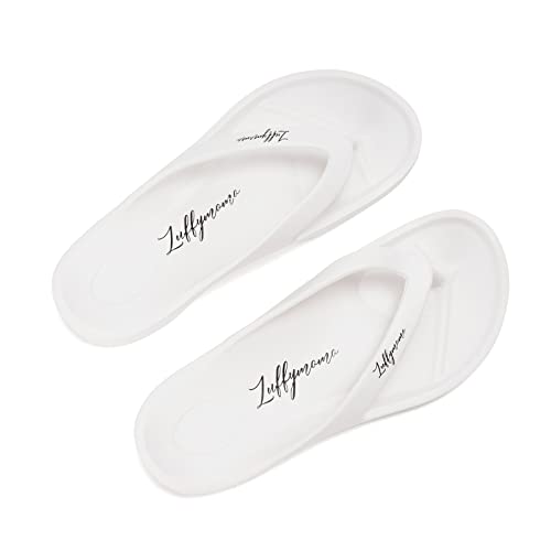 Luffymomo Womens Flip Flops Sandals Slip On Sport Summer Beach Thong(10 M Us White Women) #TOP2
