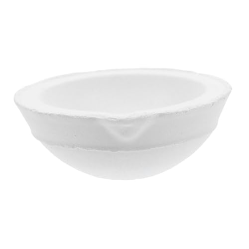 Lurrose Crisol de Porcelana Resistente Altas Temperaturas para Fundir Metales Taza de Fusión para Joyería y Refinado para Lingotes y Fundición Plata Onzas