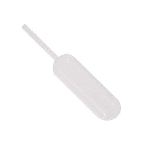 REFURBISHHOUSE 100pcs 4ml Plastic Squeeze Transfer Pipettes Dropper Disposable Pipettes for Silicone Mold UV Epoxy Resin Craft Jewelry Making