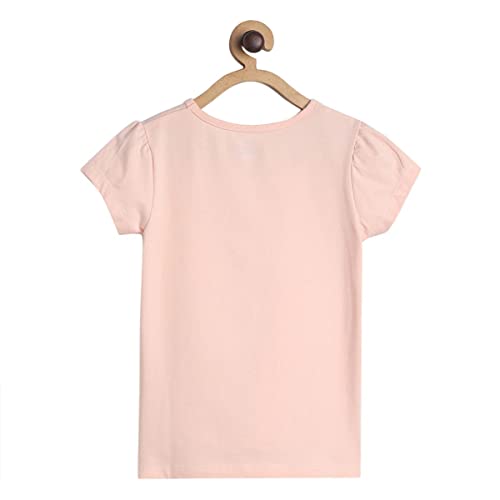 Image of miniklub Girls Round Neck Short Sleeve Knitted Cotton Clothing Set, Pack of 2 (Multi Color)