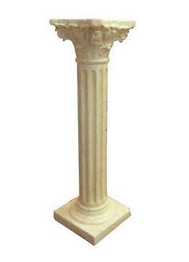 Colonna decorativa per interni ed esterni, altezza 100 cm, colore: bianco