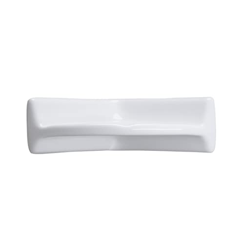 White Ceramic Soap Dish Tray For Bathroom, Kitchen Laundry Room, Bathroom Storage Organizer Rectangular Shape Square Feet Depot Bath Accessory #TOP4