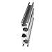 GTPBAO 1560T Aluminum Extrusion Frame Silver Anodized 15x60mm Linear Guide Profile for Industrial Fence Equipment Framework Extruded Rail(450mm 17.72