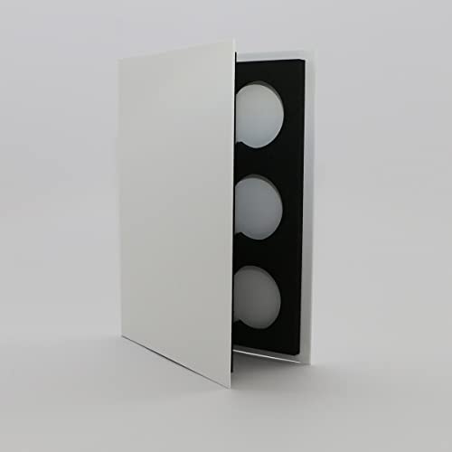 缶バッジコレクションブック B5サイズ 57mm 56mm対応 収納 展示 保管 品 12個 書き込み 持ち運び 国内生産 ホワイト