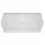 Corelle Coordinates by Reston Lloyd Melamine Tidbit Serving Tray, Pink Trio