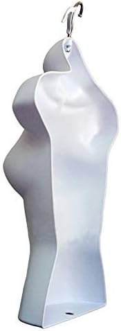 Plastic Mannequins White Female Torso Form
