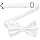 DonDon noeud papillon homme fait main look soie 12 x 6 cm noeud papillon Blanc