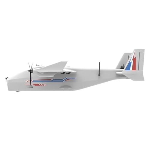 Modelo de avión Orca FPV de metal: el regalo ideal de construcción blanca 7