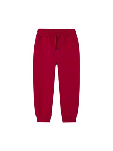 Mayoral Basic Cuffed Fleece Trousers for Boys Red