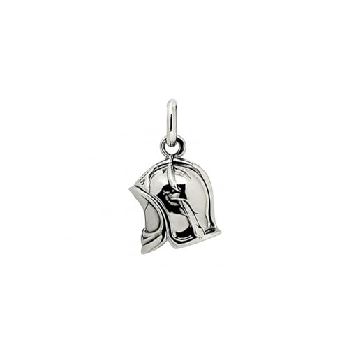 ASCALIDO Pendentif casque de pompier en argent massif 925