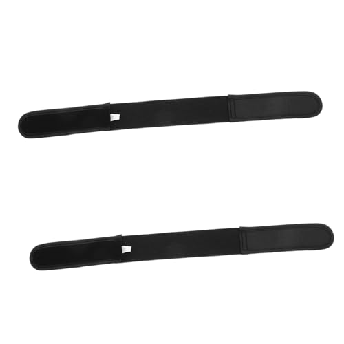 BESPORTBLE Unisex No Buckle Elastic Waistband Stretcher for Jeans Durable Tape Belt for Men and Women Comfortable Fit for Casual Wear Black