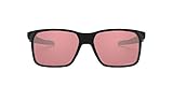 Oakley Men's OO9460 Portal X Rectangular Sunglasses, Polished Black/Prizm Dark Golf, 59 mm