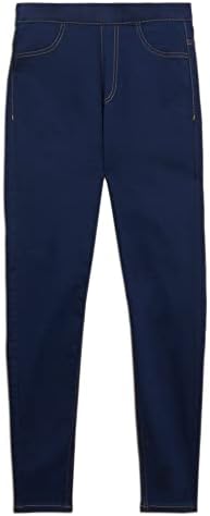EX Marks and Spencer Womens Denim Jeggings Ladies High Waisted Stretch Leggings EX M&S (8 Long, Indigo)