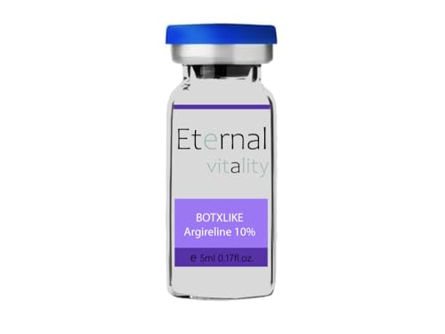 Argireline 10% Sérum efecto botx facial con péptidos, Vial 5 ml, ayuda a disminuir líneas de expresión, suavizar arrugas superficiales y mejorar la firmeza y textura de la piel.