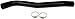 Dorman 573-034 Rear Fuel Filler Hose Compatible with Select Ford Models