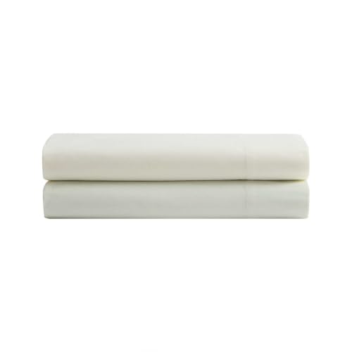 Image of Laura Ashley - Cotton Percale Twin Sheet Set with Pillowcase, Deep Pocket